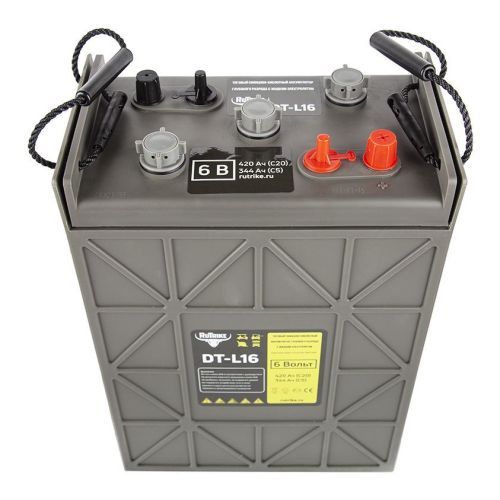 Тяговый WET аккумулятор Rutrike DTL16 (L16H-AC) 6V275A/H C3
