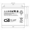Аккумулятор CSB GPL 12800