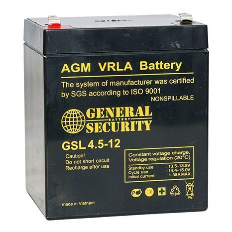 Аккумулятор General Security GSL 4.5-12