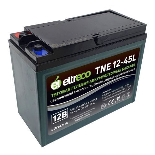 Тяговый аккумулятор Eltreco TNE12-45 (12V38A/H C3)