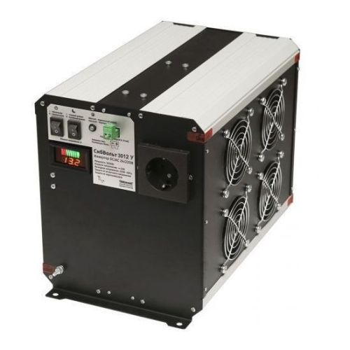 Инвертор СибВольт 3012У DC-AC 3000Вт/12В чистый синус
