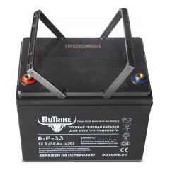 Тяговый гелевый аккумулятор RuTrike 6-F-33 (12V36A/H C20)