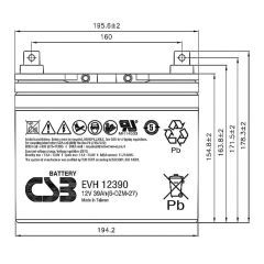Аккумулятор CSB EVH 12390 F2