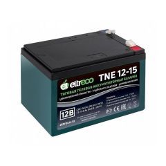 Тяговый аккумулятор Eltreco TNE12-15 (12V12A/H C3) нож