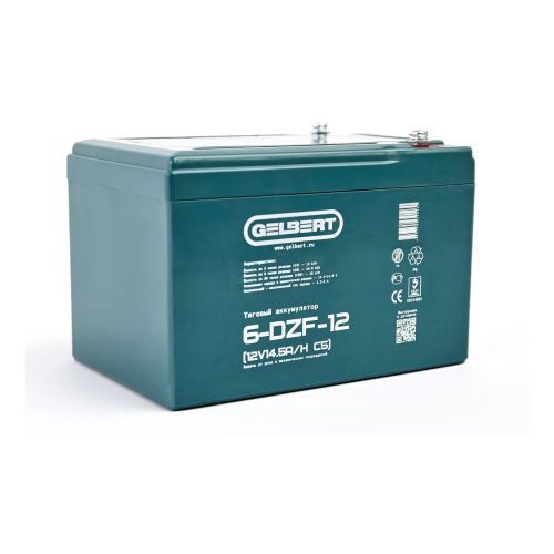 Тяговый аккумулятор Gelbert 6-DZF-12 (12V14.5A/H C5)