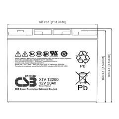 Аккумулятор CSB XTV 12200
