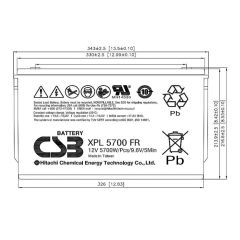 Аккумулятор CSB XPL 5700